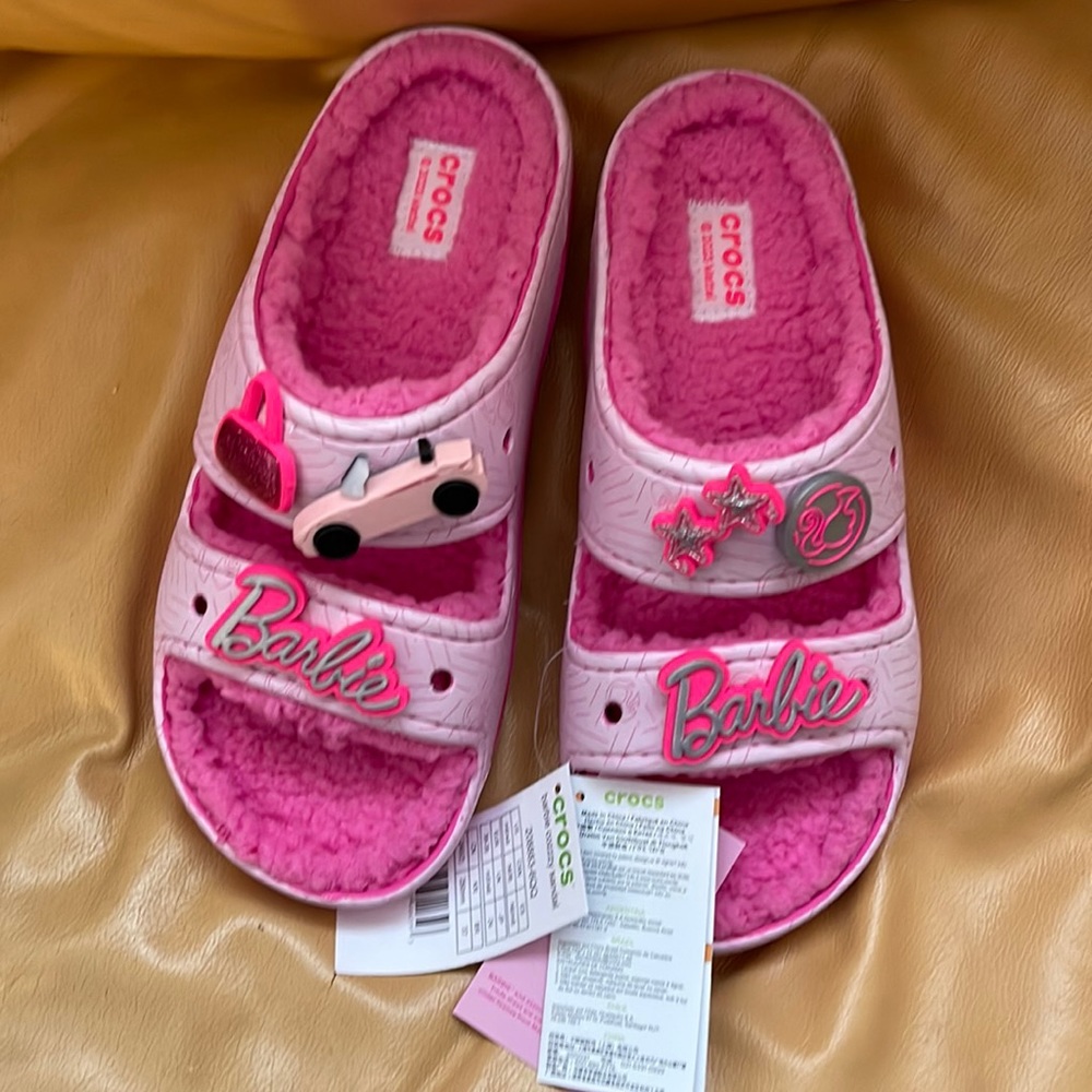 Brand New Crocs Barbie Cozzy Sandals